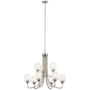 Kichler - 44378NICS - Nine Light Chandelier - Valserrano - Brushed Nickel