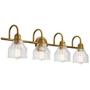 Kichler - 45974NBR - Four Light Bath - Avery - Natural Brass