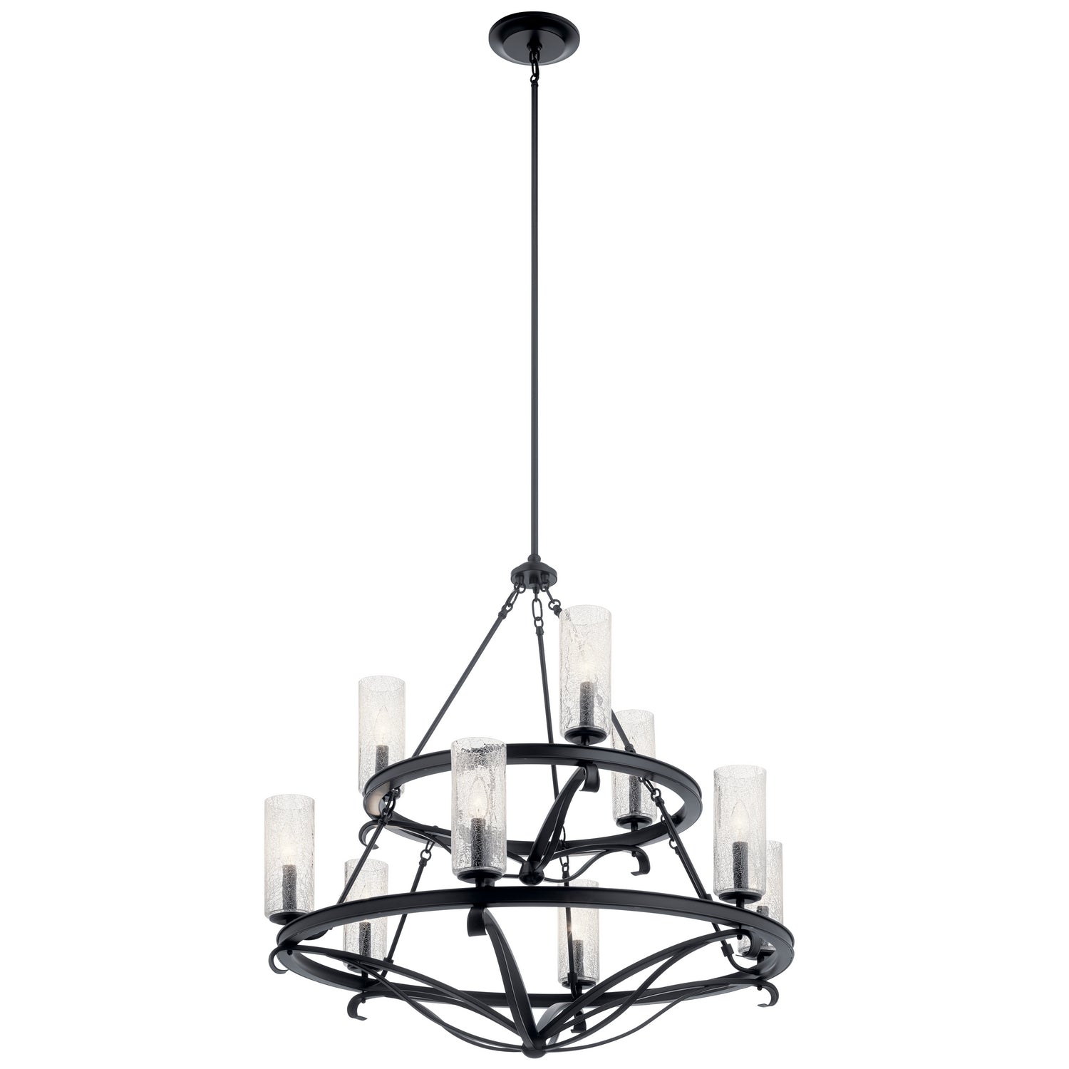 Kichler - 52011BK - Nine Light Chandelier - Krysia - Black