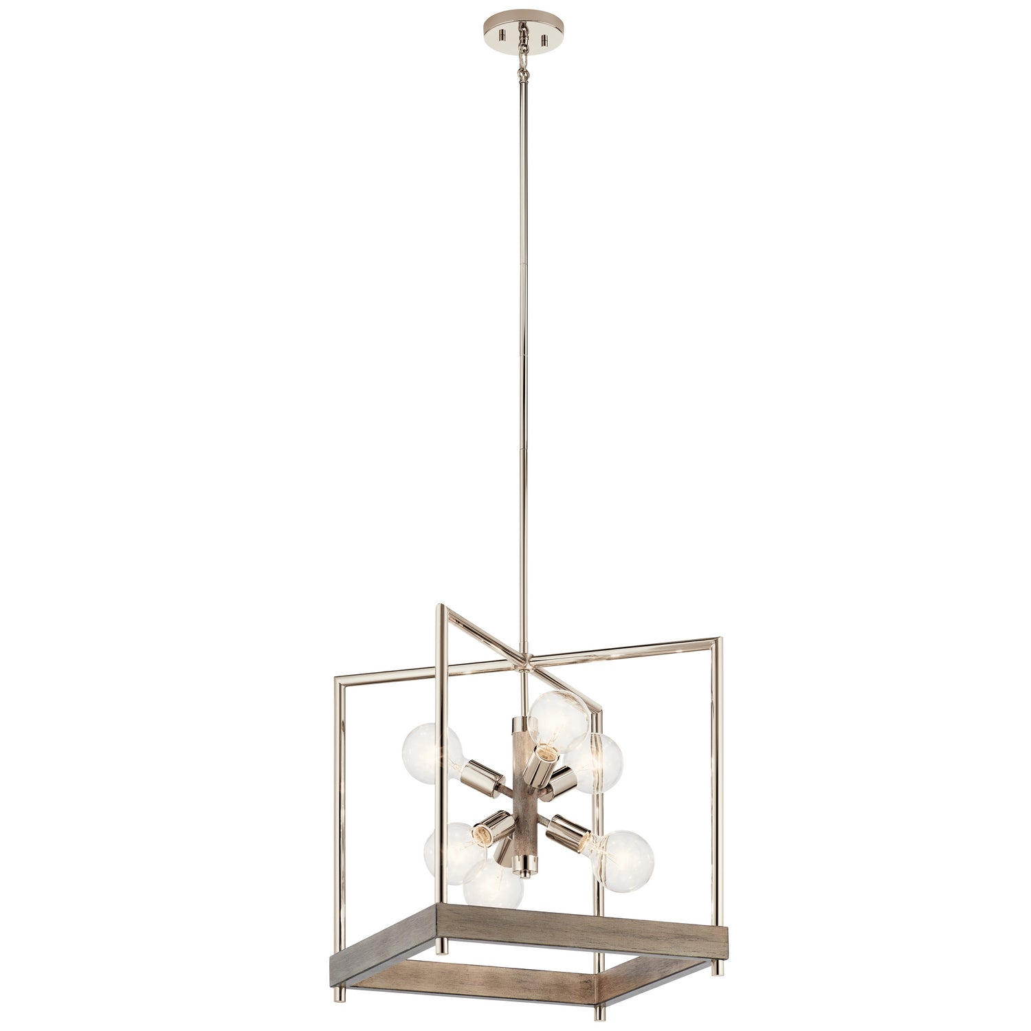 Kichler - 52092DAG - Six Light Foyer Pendant - Tanis - Distressed Antique Gray