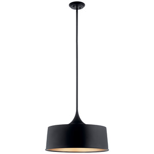 Kichler - 52097BK - One Light Pendant/Semi Flush - Elias - Black