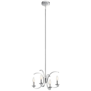 Kichler - 52119CH - Four Light Pendant/Semi Flush Mount - Cassadee - Chrome