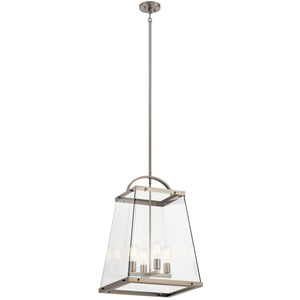 Kichler - 52124CLP - Four Light Foyer Pendant - Darton - Classic Pewter