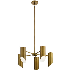 Kichler - 52160NBR - Five Light Chandelier - Trentino - Natural Brass