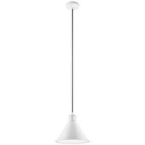 Kichler - 52176WH - One Light Pendant - Zailey - White