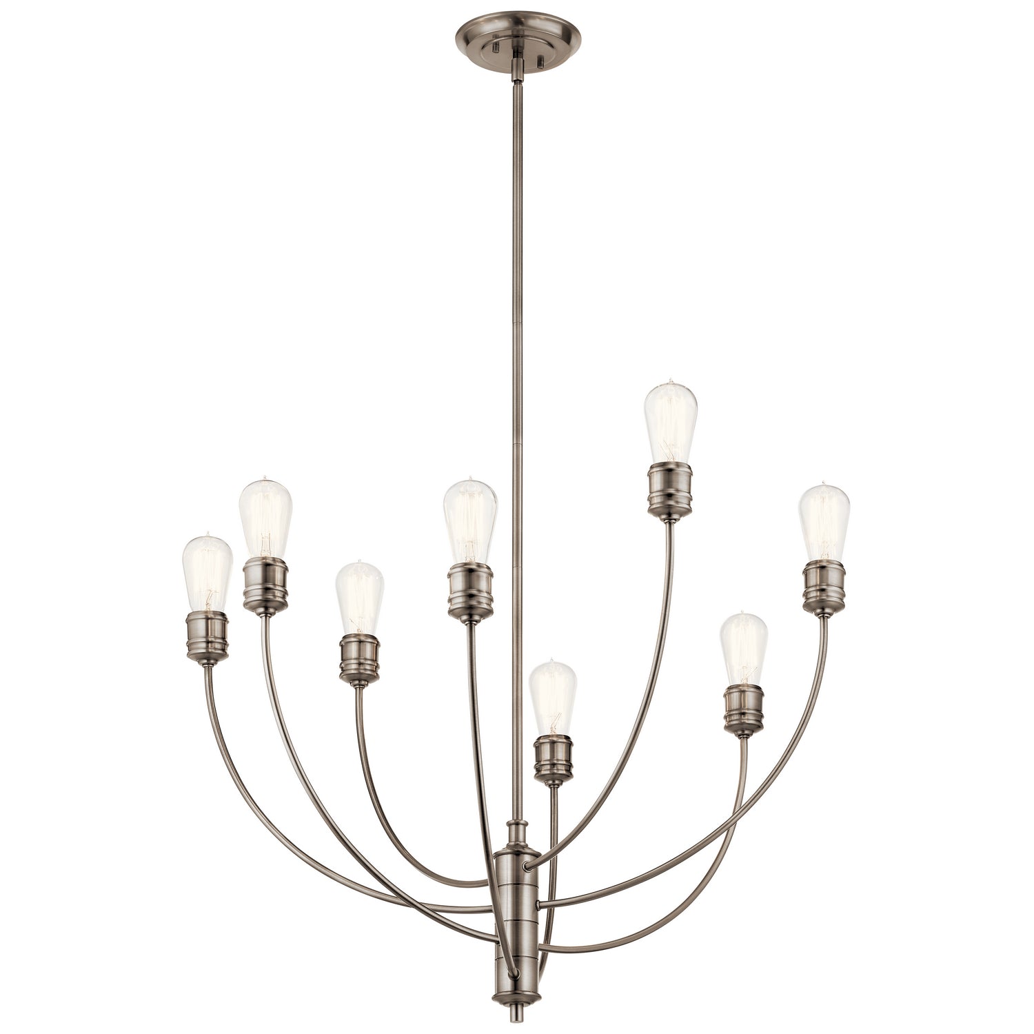 Kichler - 52255CLP - Eight Light Chandelier - Hatton - Classic Pewter