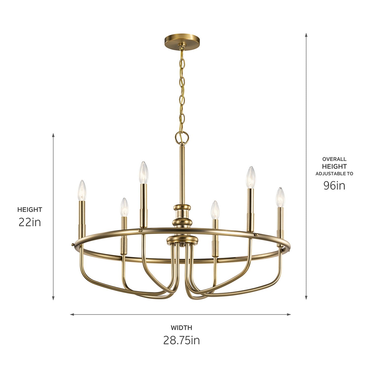 Kichler - 52304CLZ - Six Light Chandelier - Capitol Hill - Classic Bronze