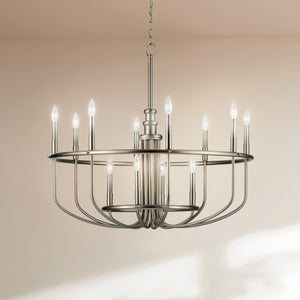 Kichler - 52305NI - 12 Light Chandelier - Capitol Hill - Brushed Nickel