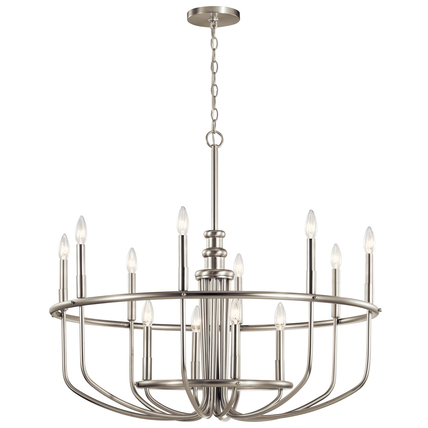 Kichler - 52305NI - 12 Light Chandelier - Capitol Hill - Brushed Nickel