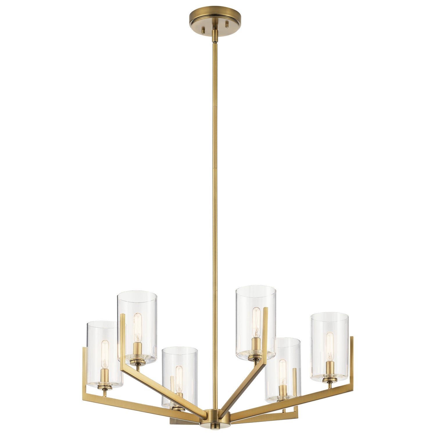 Kichler - 52314BNB - Six Light Chandelier - Nye - Brushed Natural Brass