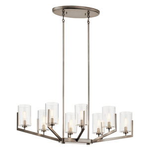 Kichler - 52315CLP - Eight Light Chandelier - Nye - Classic Pewter