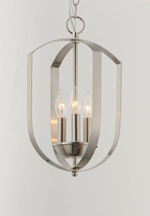 Maxim - 10033SN - Three Light Chandelier - Provident - Satin Nickel