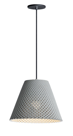 Maxim - 10145GYBK - One Light Pendant - Woven - Gray / Black