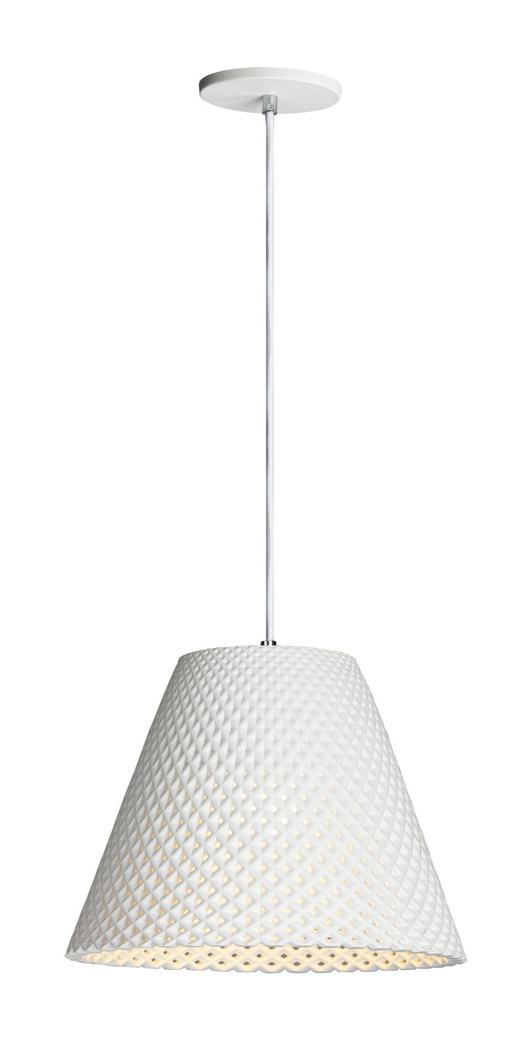 Maxim - 10145WT - One Light Pendant - Woven - White