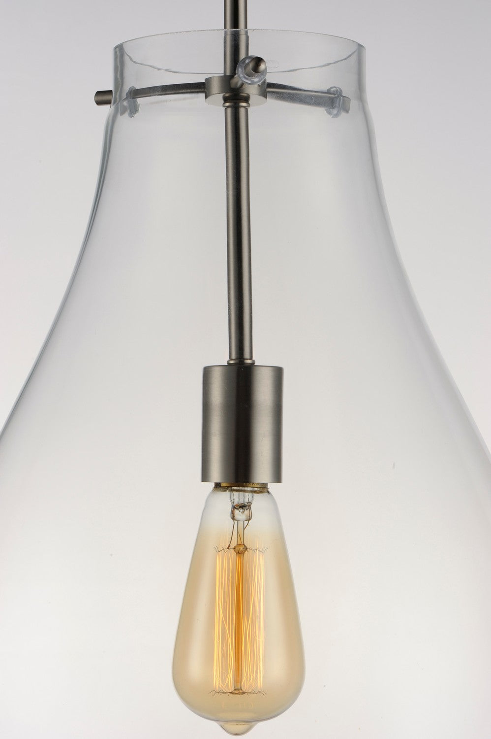 Maxim - 10162CLSN - One Light Pendant - Gourd - Satin Nickel