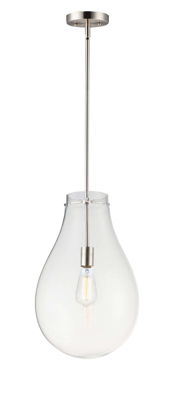 Maxim - 10162CLSN - One Light Pendant - Gourd - Satin Nickel