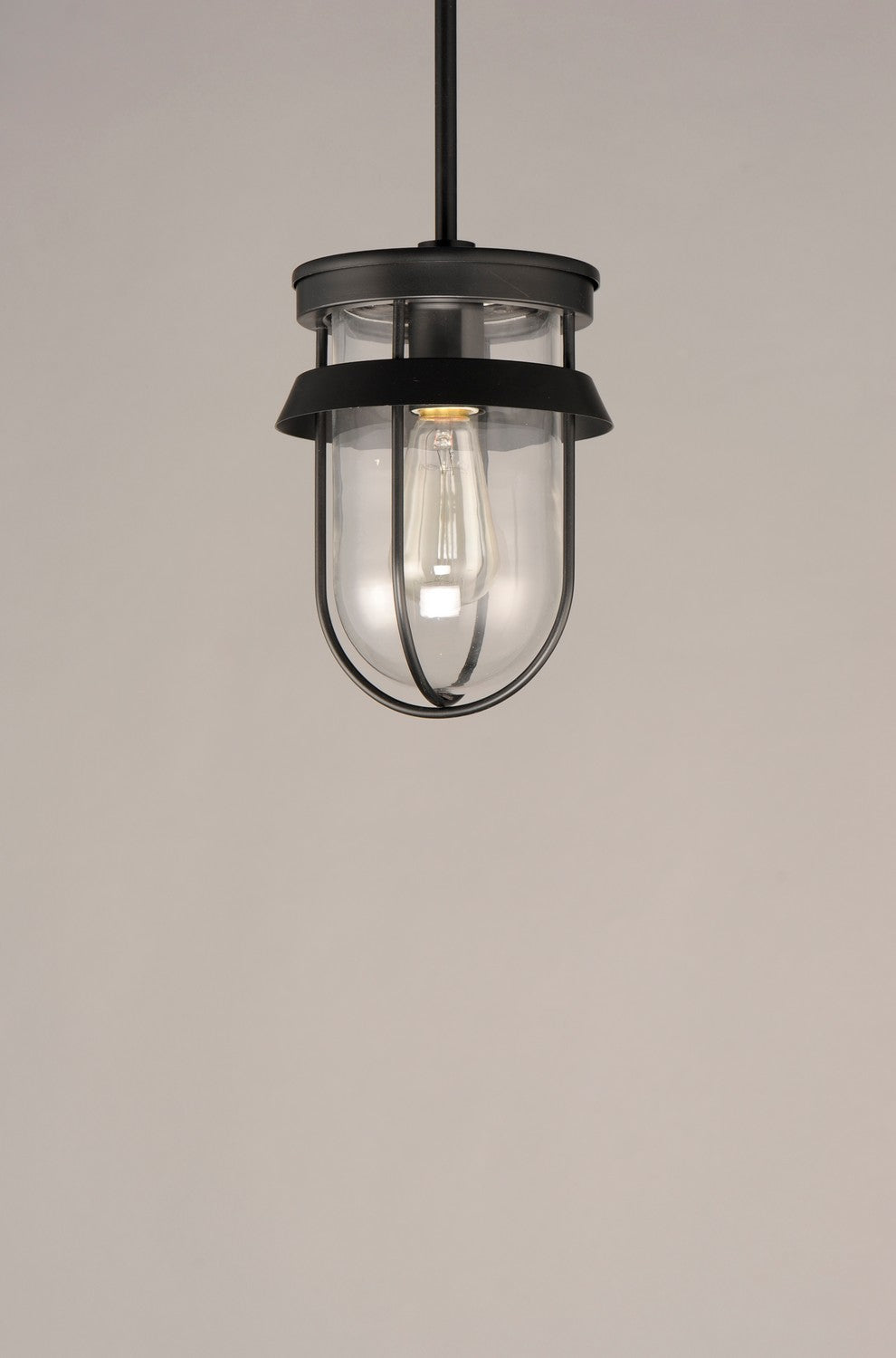 Maxim - 10268CLBK - One Light Semi-Flush Mount - Breakwater - Black