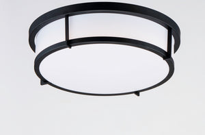 Maxim - 10270WTBK - Three Light Flush Mount - Rogue E26 - Black