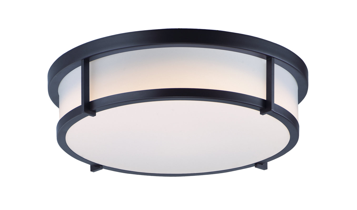 Maxim - 10270WTBK - Three Light Flush Mount - Rogue E26 - Black