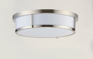 Maxim - 10270WTSN - Three Light Flush Mount - Rogue E26 - Satin Nickel