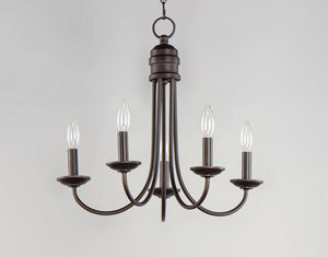 Maxim - 10345OI - Five Light Chandelier - Logan - Oil Rubbed Bronze