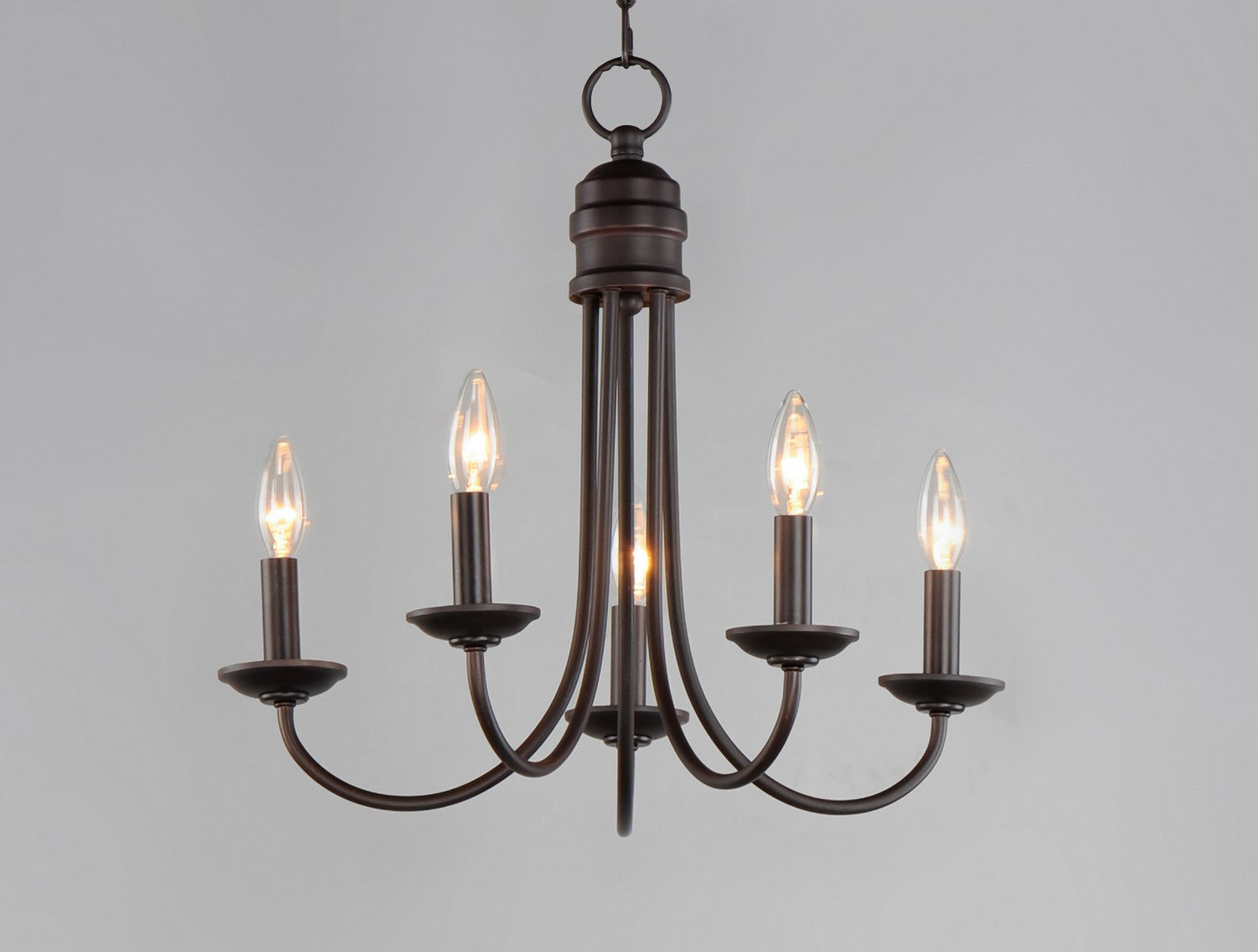 Maxim - 10345OI - Five Light Chandelier - Logan - Oil Rubbed Bronze