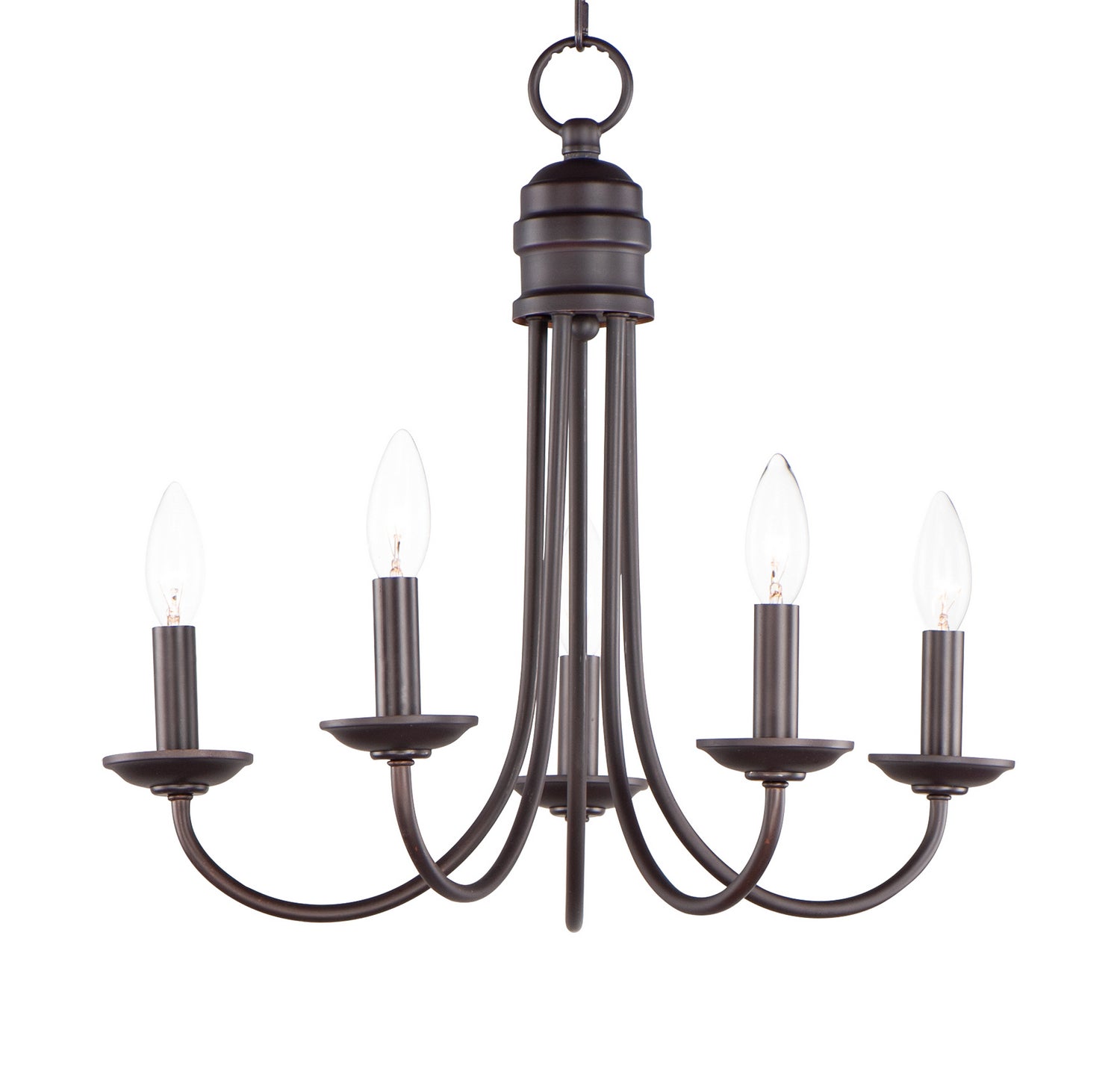 Maxim - 10345OI - Five Light Chandelier - Logan - Oil Rubbed Bronze