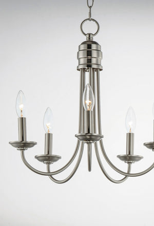 Maxim - 10345SN - Five Light Chandelier - Logan - Satin Nickel