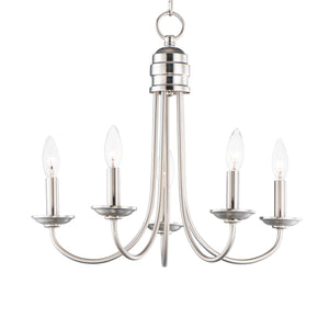 Maxim - 10345SN - Five Light Chandelier - Logan - Satin Nickel