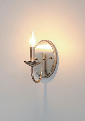 Maxim - 10351SN - One Light Wall Sconce - Logan - Satin Nickel