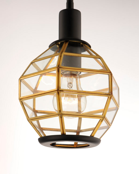 Maxim - 11541BKBUB - One Light Mini Pendant - Heirloom - Black / Burnished Brass