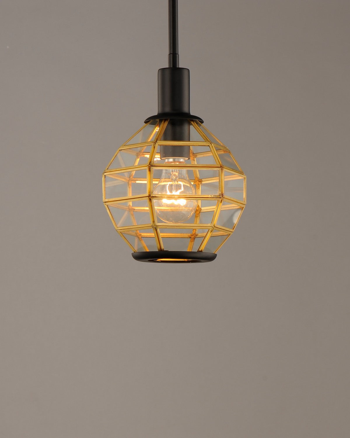 Maxim - 11541BKBUB - One Light Mini Pendant - Heirloom - Black / Burnished Brass