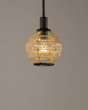 Maxim - 11541BKBUB - One Light Mini Pendant - Heirloom - Black / Burnished Brass