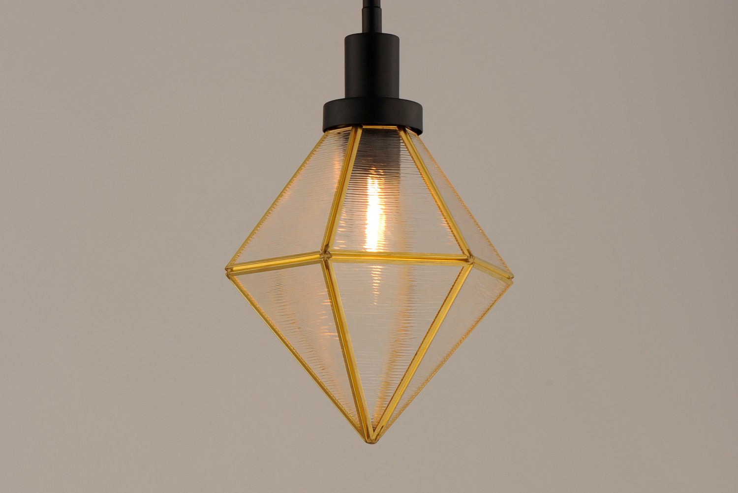 Maxim - 11555BKBUB - One Light Pendant - Adorn - Black / Burnished Brass