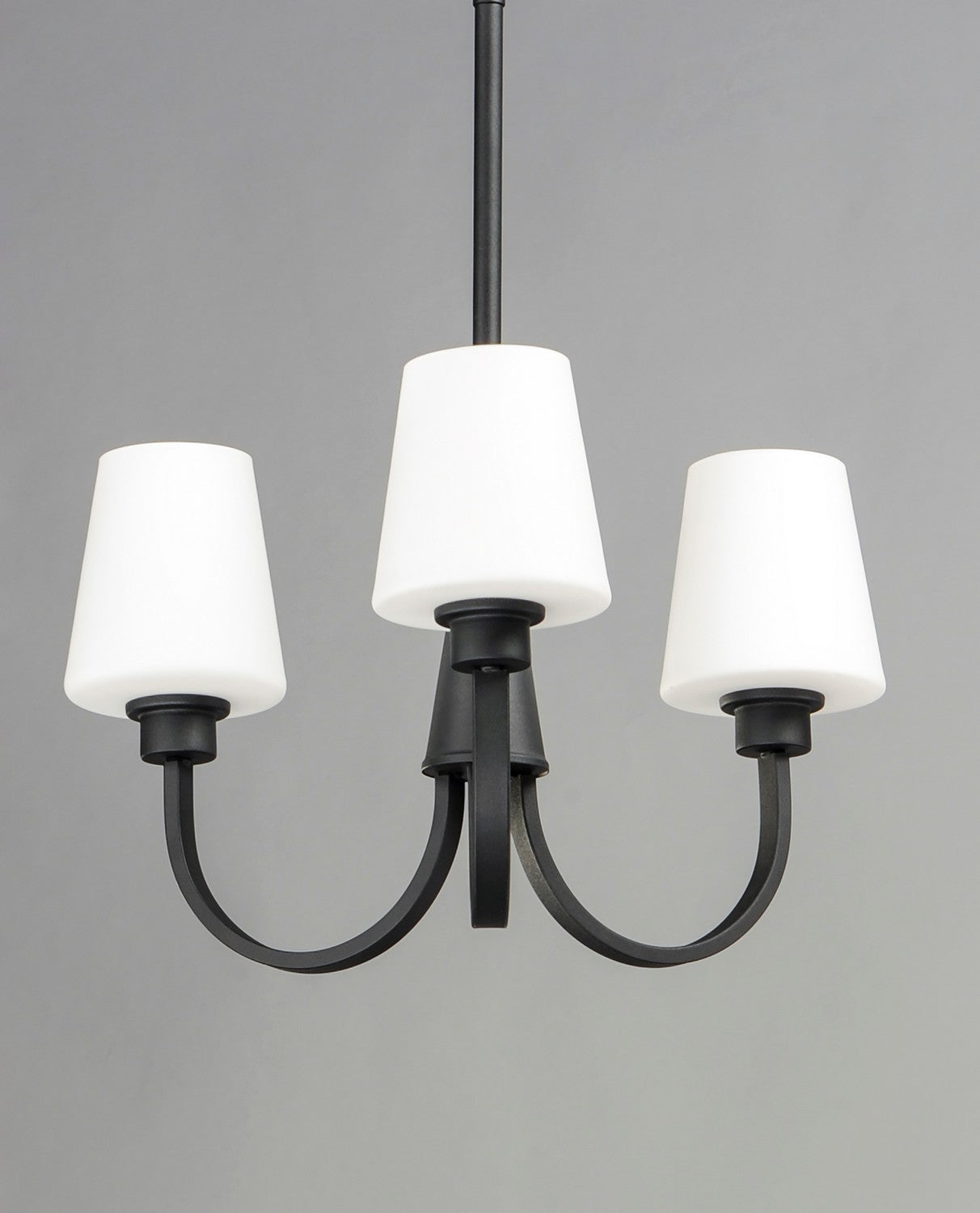 Maxim - 11823SWBK - Three Light Chandelier - Shelter - Black