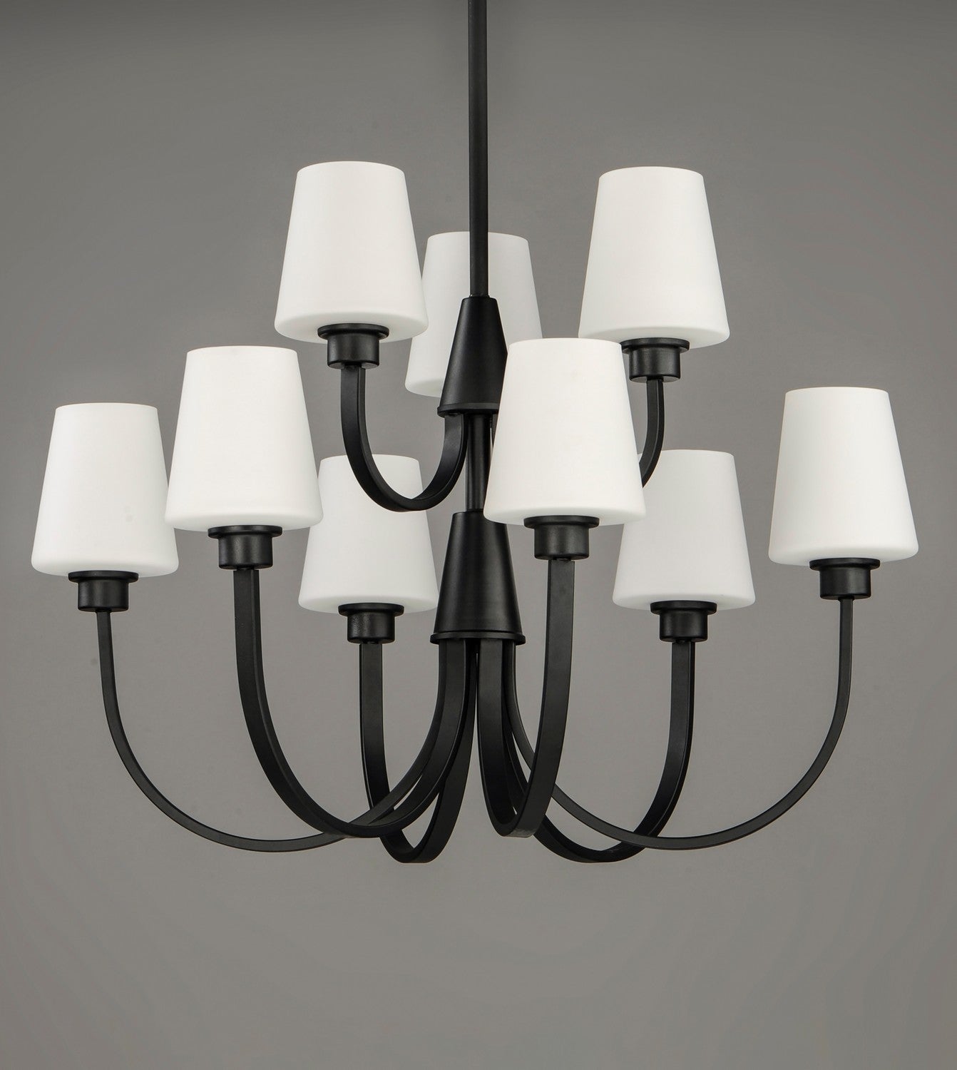 Maxim - 11826SWBK - Nine Light Chandelier - Shelter - Black