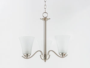 Maxim - 12073FTSN - Three Light Chandelier - Vital - Satin Nickel