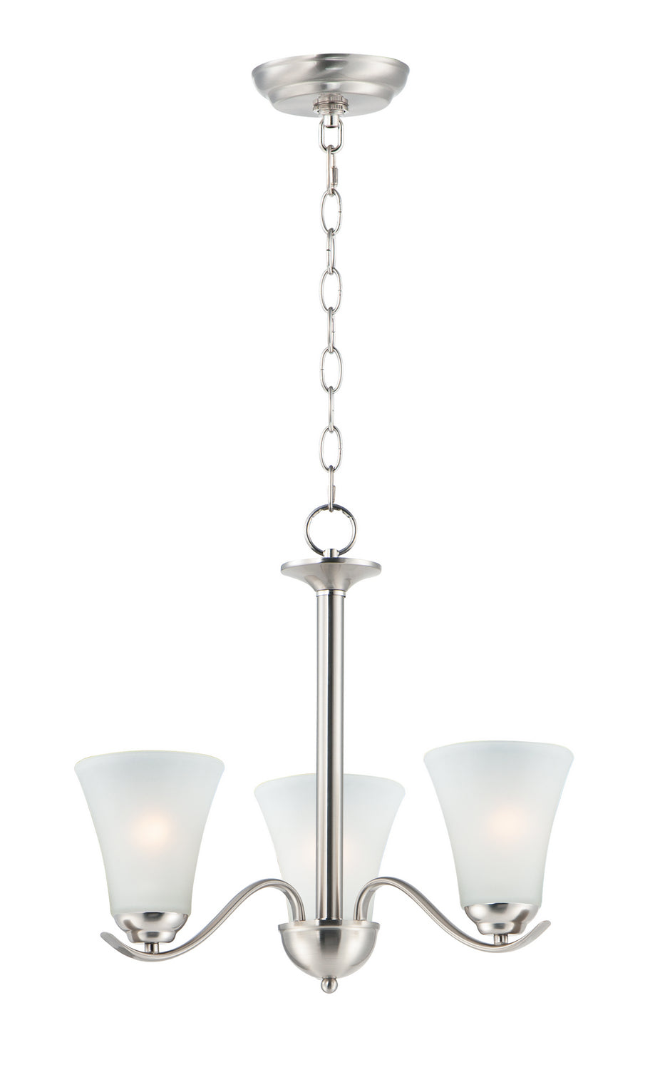 Maxim - 12073FTSN - Three Light Chandelier - Vital - Satin Nickel