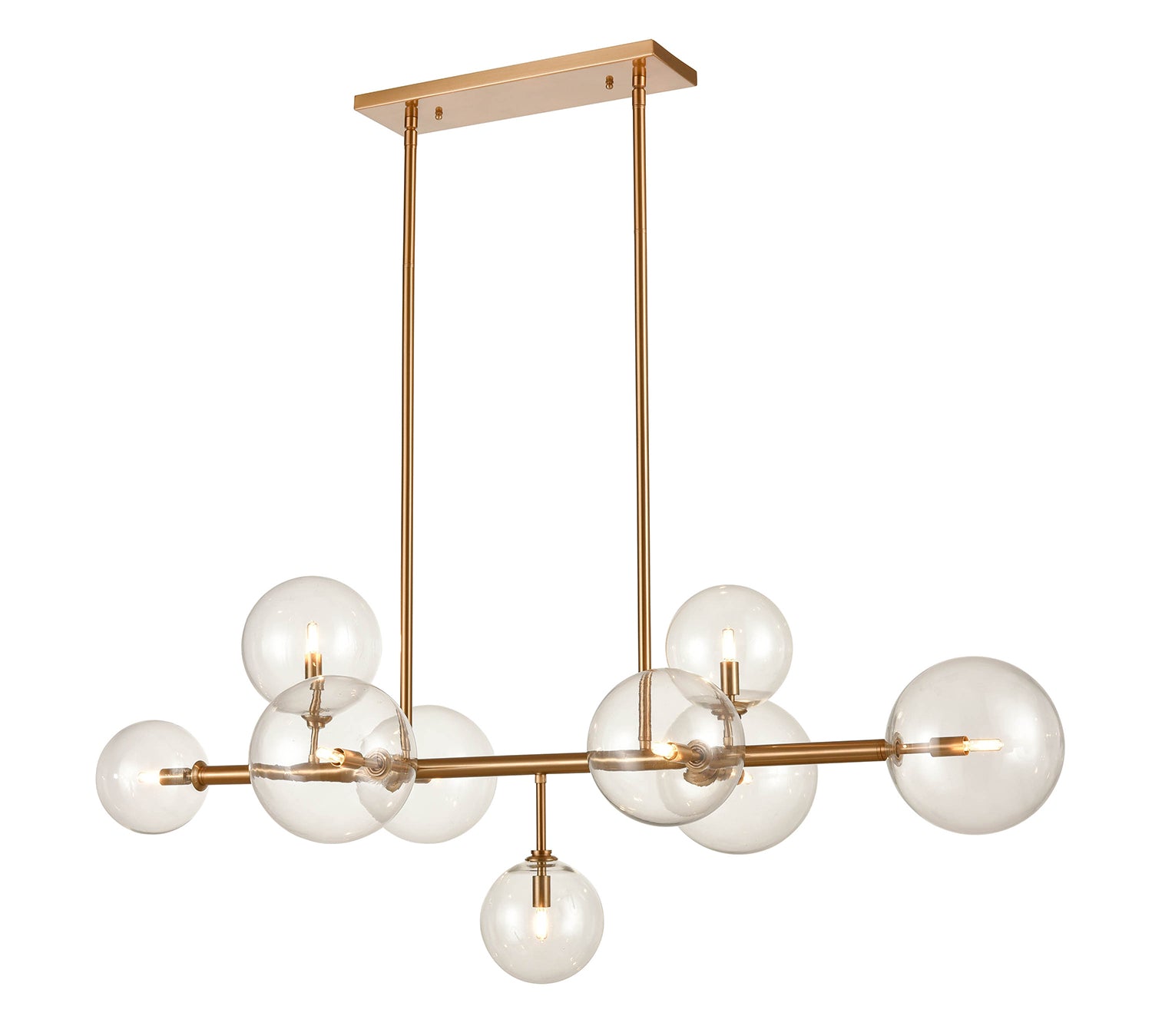 Avenue Lighting - HF4209-AB - Nine Light Chandelier - Delilah - Aged Brass