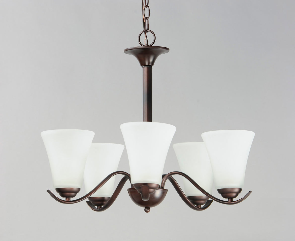 Maxim - 12075FTOI - Five Light Chandelier - Vital - Oil Rubbed Bronze