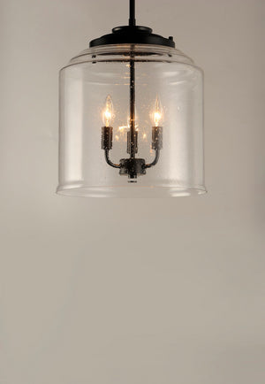 Maxim - 12273CDBK - Three Light Pendant - Acadia - Black