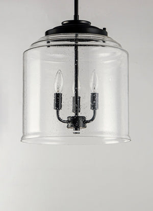 Maxim - 12273CDBK - Three Light Pendant - Acadia - Black