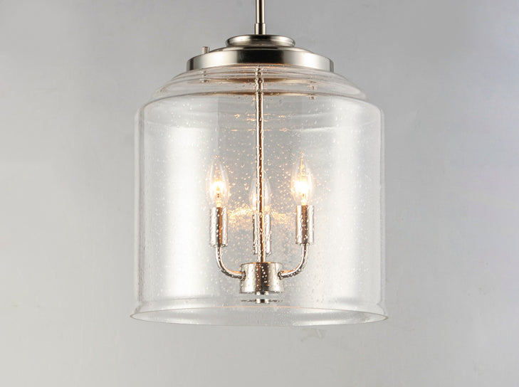 Maxim - 12273CDSN - Three Light Pendant - Acadia - Satin Nickel