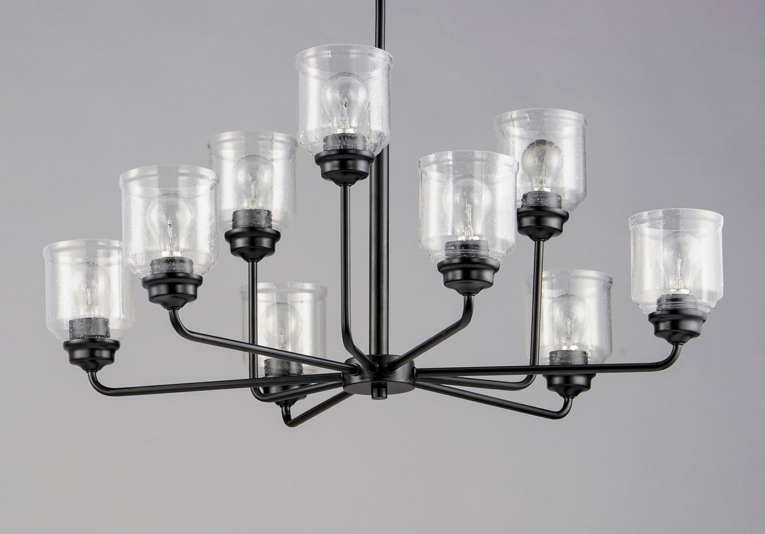 Maxim - 12277CDBK - Nine Light Chandelier - Acadia - Black