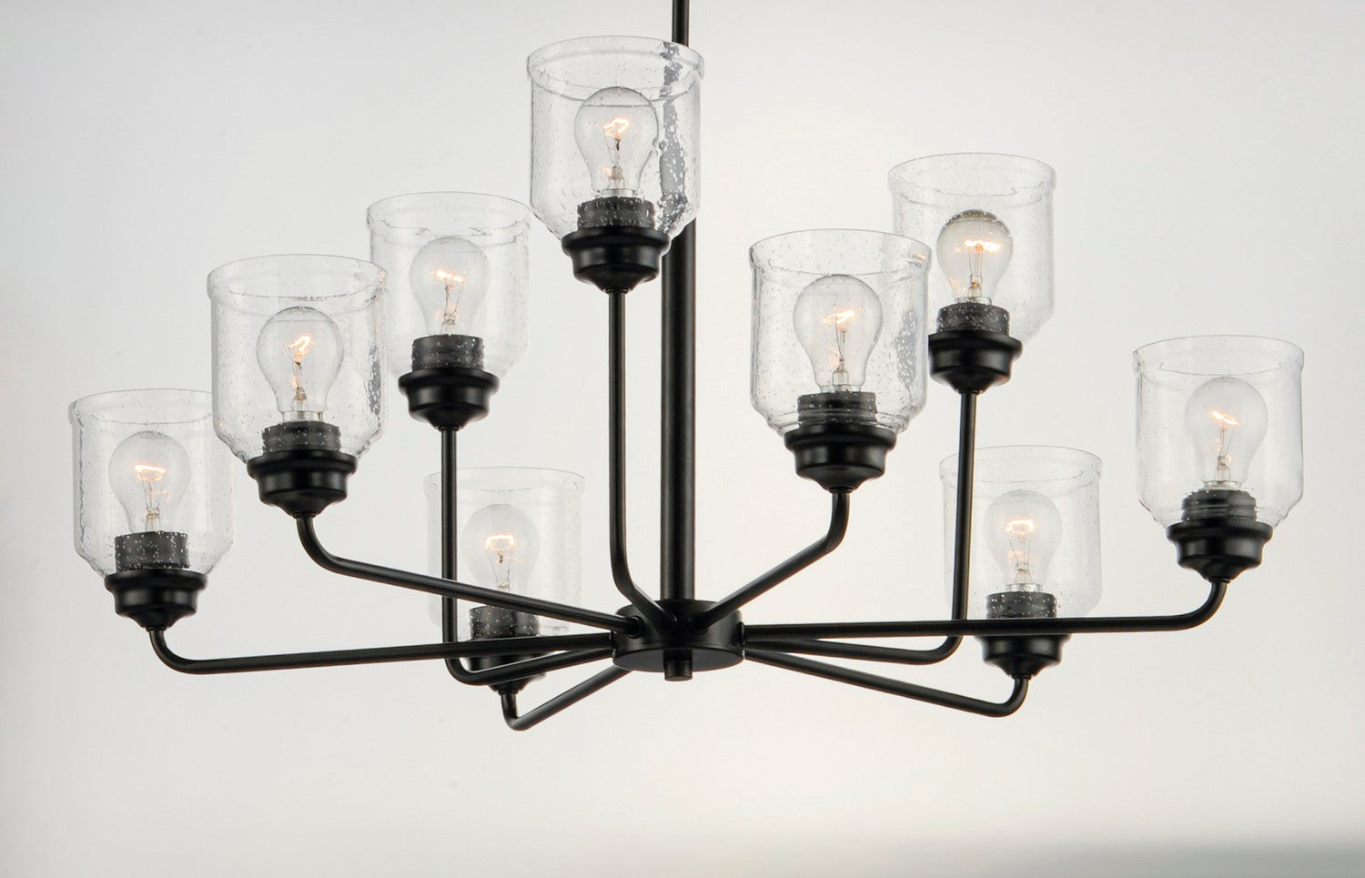 Maxim - 12277CDBK - Nine Light Chandelier - Acadia - Black