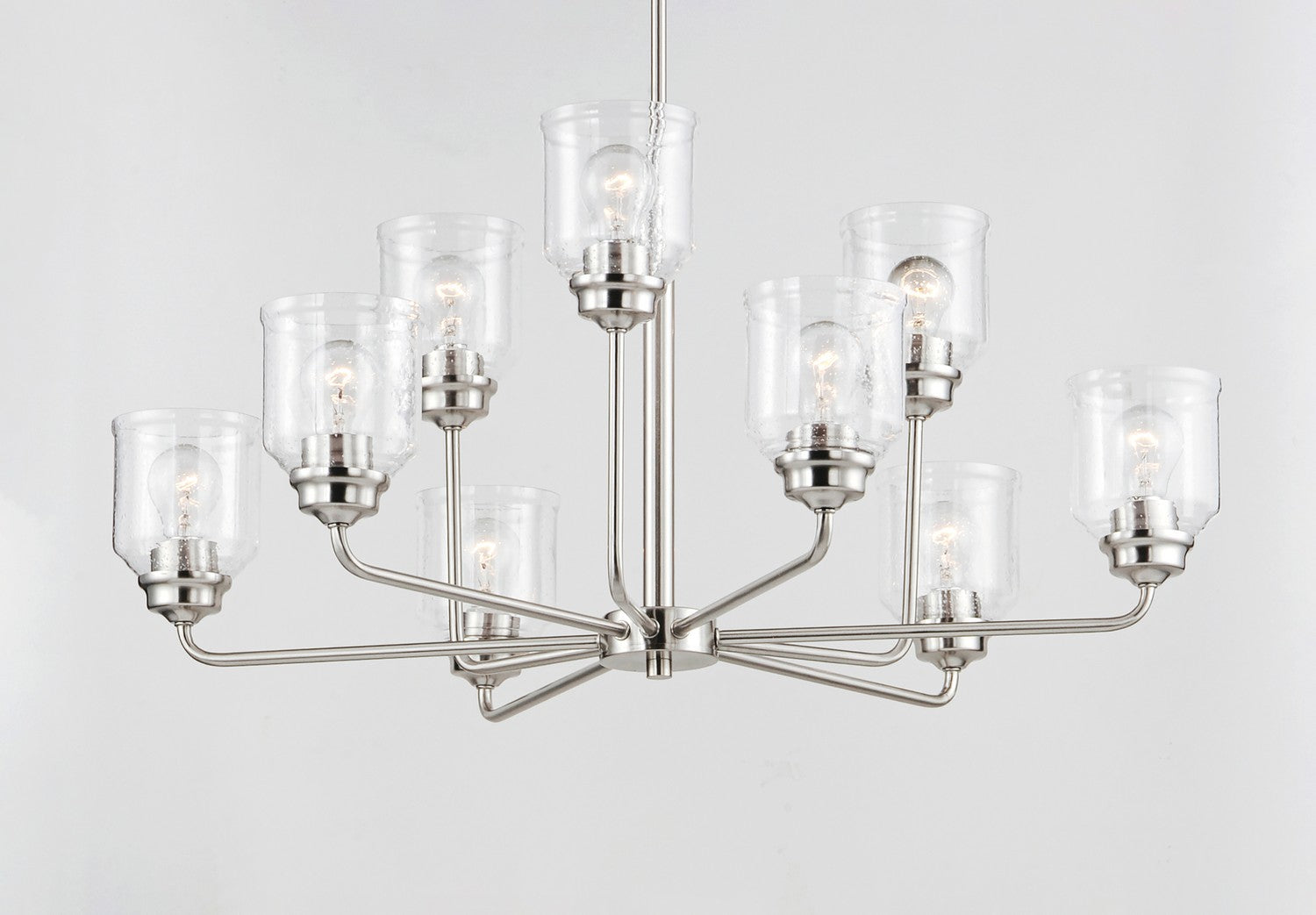 Maxim - 12277CDSN - Nine Light Chandelier - Acadia - Satin Nickel