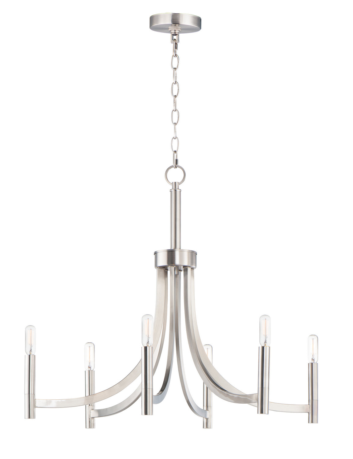 Maxim - 21526SN - Six Light Chandelier - Lyndon - Satin Nickel