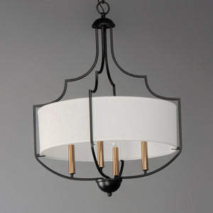 Maxim - 25284WLBZAB - Four Light Chandelier - Savant - Bronze / Antique Brass