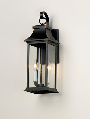 Maxim - 30023CLBK - Two Light Outdoor Wall Lantern - Vicksburg - Black