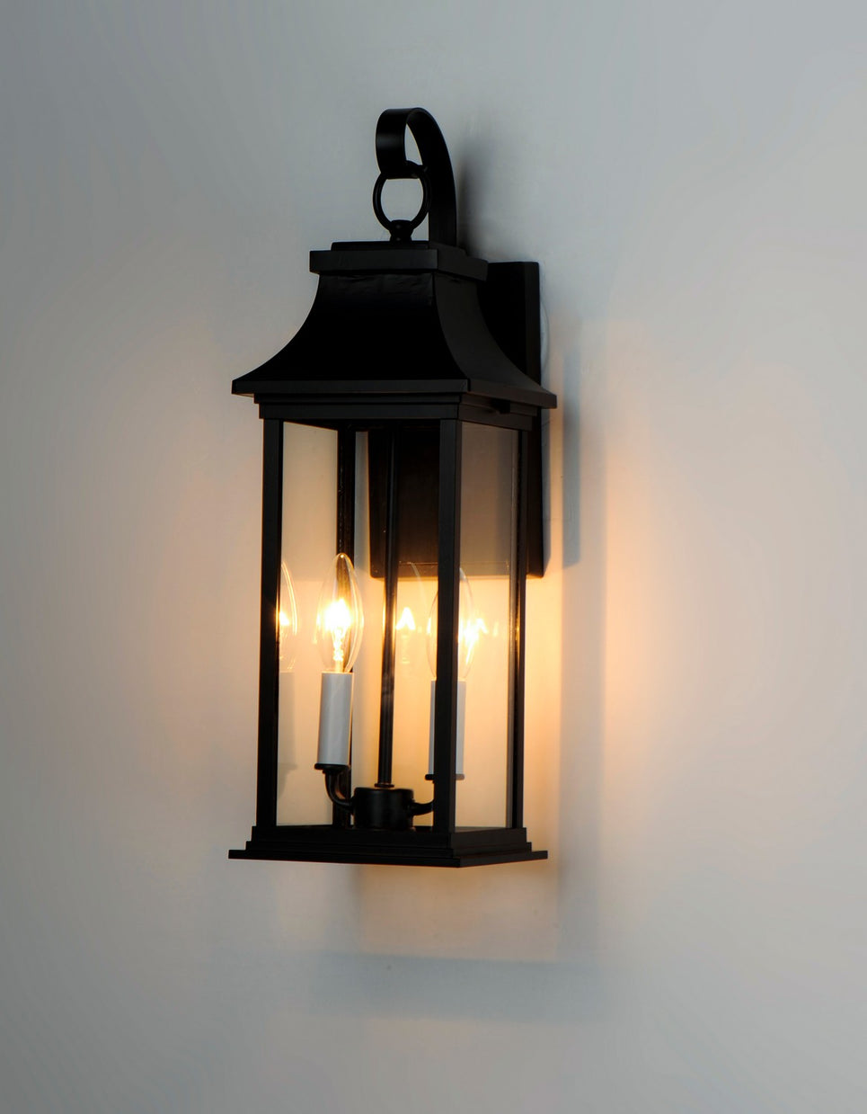 Maxim - 30023CLBK - Two Light Outdoor Wall Lantern - Vicksburg - Black